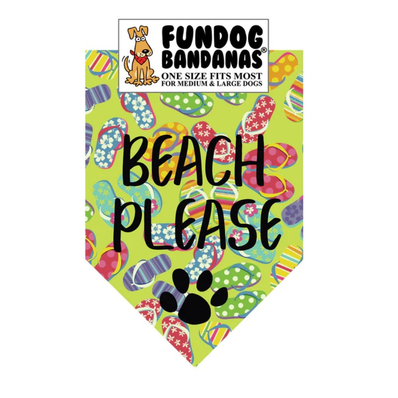 Fundog Beach Please Bandana