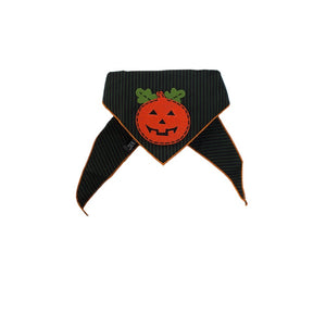 Tail Trends Pumpkin Stripes Halloween Dog Bandana