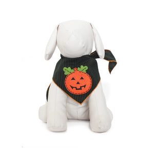 Tail Trends Pumpkin Stripes Halloween Dog Bandana