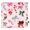 Sassy Woof Dog Blanket - Candy Cane Coquette