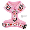 Sassy Woof Dog Adjustable Harness - Candy Cane Coquette