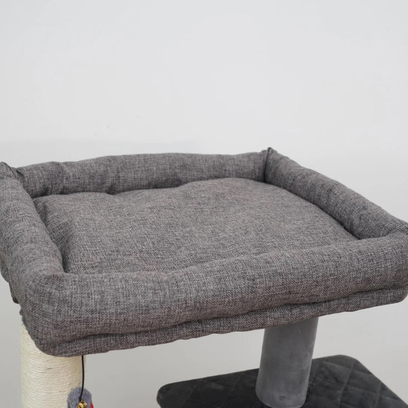 Catry Yara 5 Level Multi-Activity Quilted Plush Cat Tree