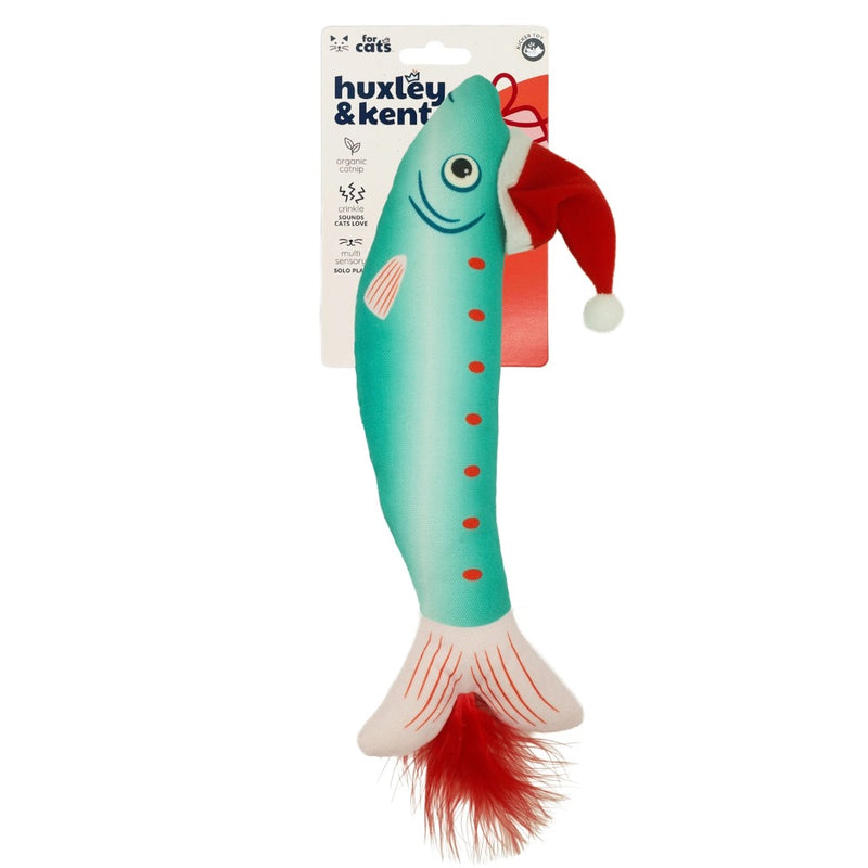 Huxley and Kent Merry Fishmas Sardine Mint Cat Toy