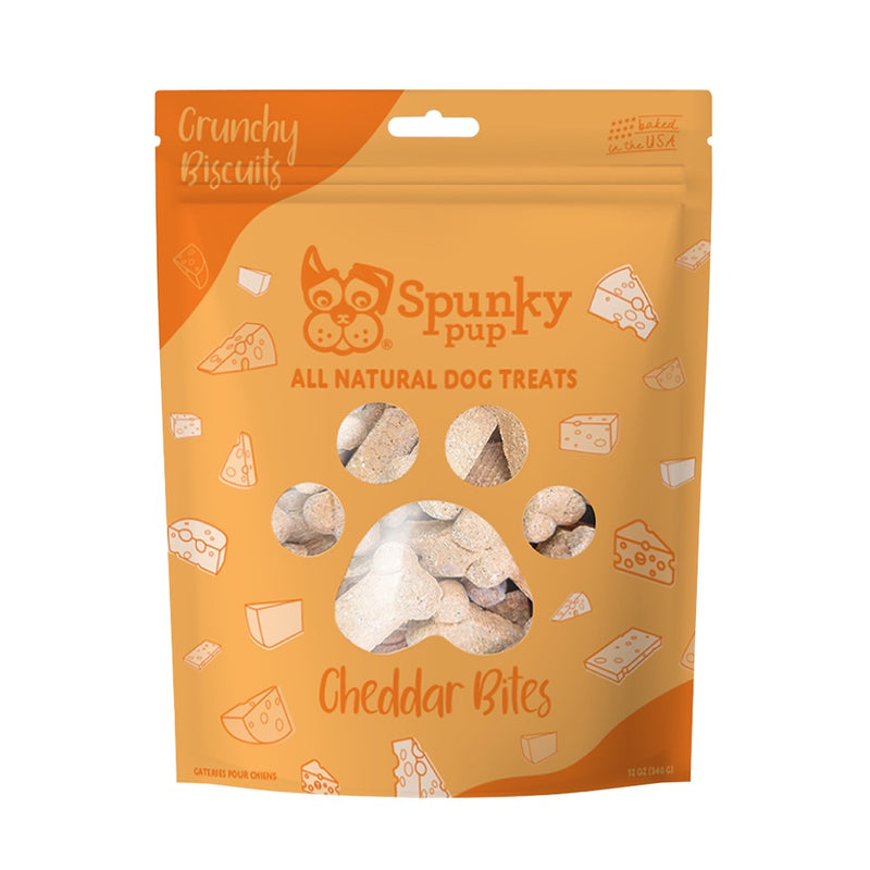 Spunky Pup All Natural Crunchy Biscuits - CHEDDAR BITES