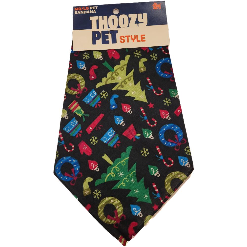 Thoozypet Deck the Paws Pet Bandana