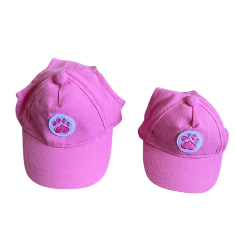 Chloe & Max Dog Baseball Hat - Pink Paw