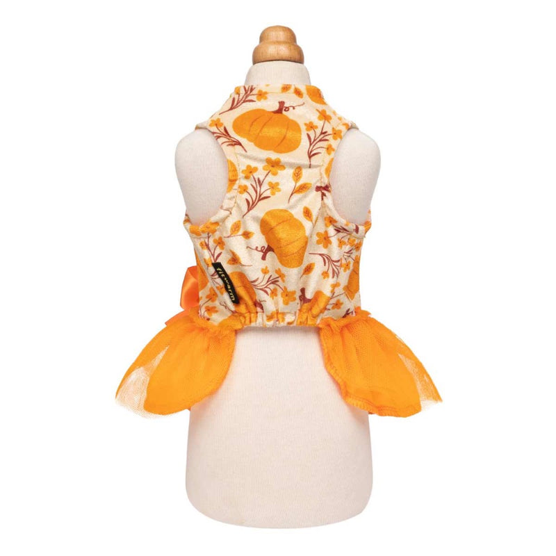 Fitwarm Pumpkin Dog Tutu Dress- Orange