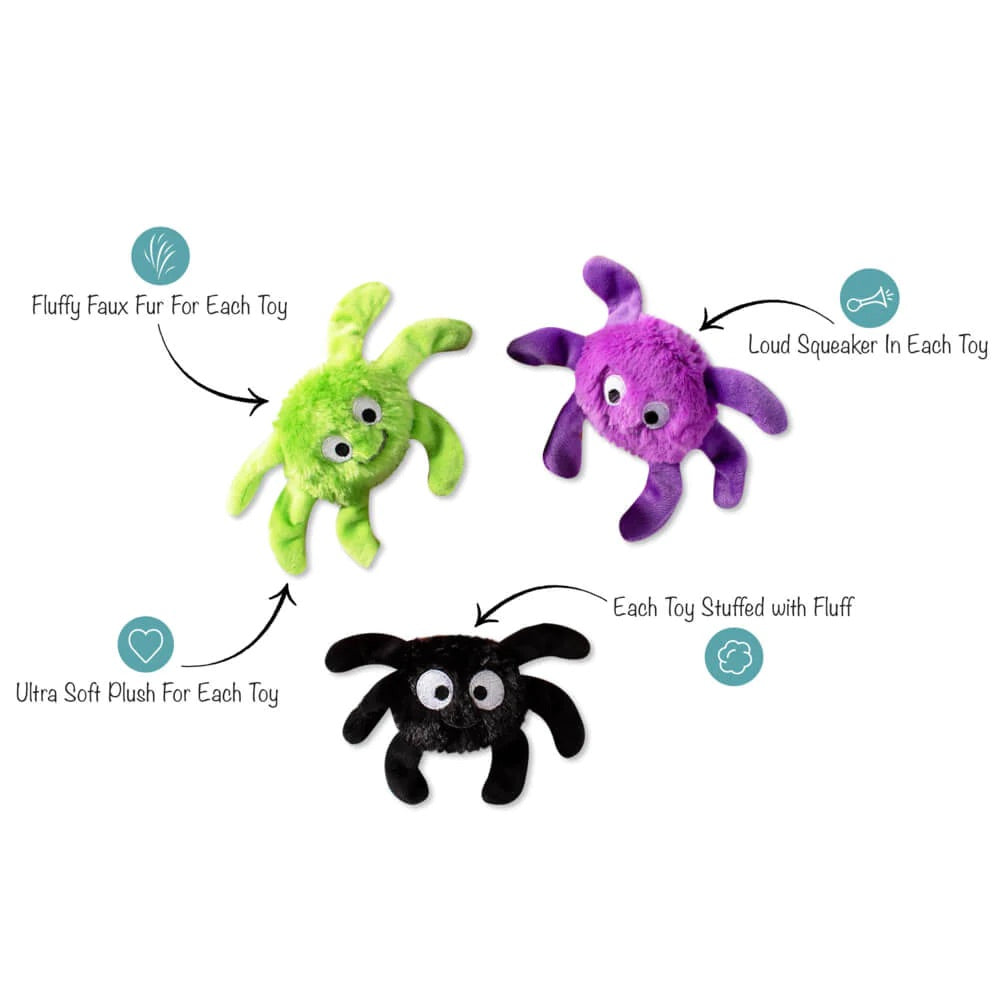 Fringe Studio Pet Shop Fringe Studio Creepy Crawly Mini Spiders Plush Toy