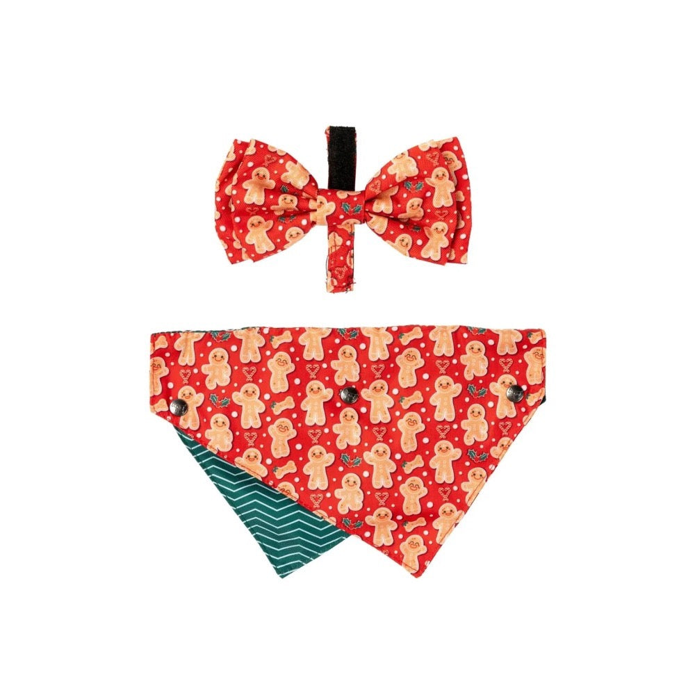 Fuzzyard Holly Jolly Bandana and Bowtie- 2 Pack