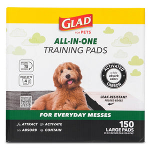 GLAD Training Pads for Puppies & Senior Dogs - 23" x 23"