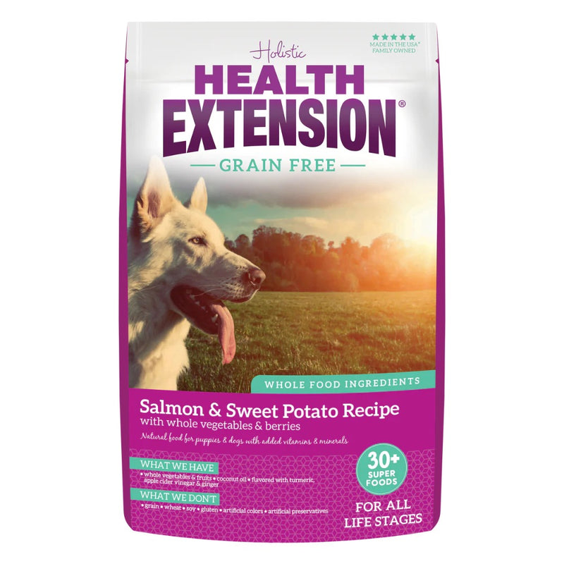 Health Extension Grain Free Salmon & Sweet Potato Recipe 23.5Lb