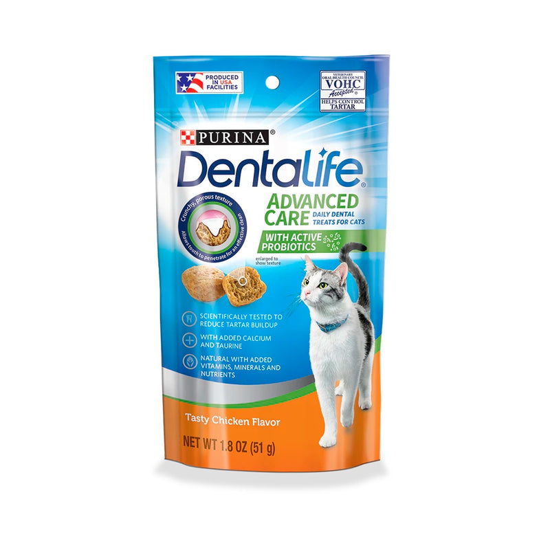 Purina DentaLife Chicken Flavor Dental Cat Treats - 1.8oz