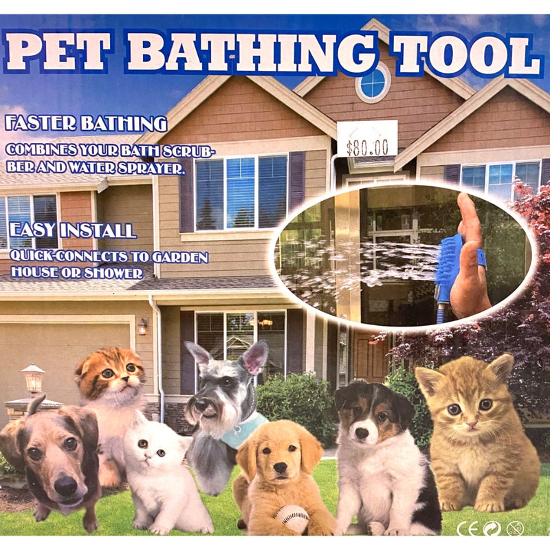 PupScrub Pet Bathing Tool Combination Sprayer & Scrubber
