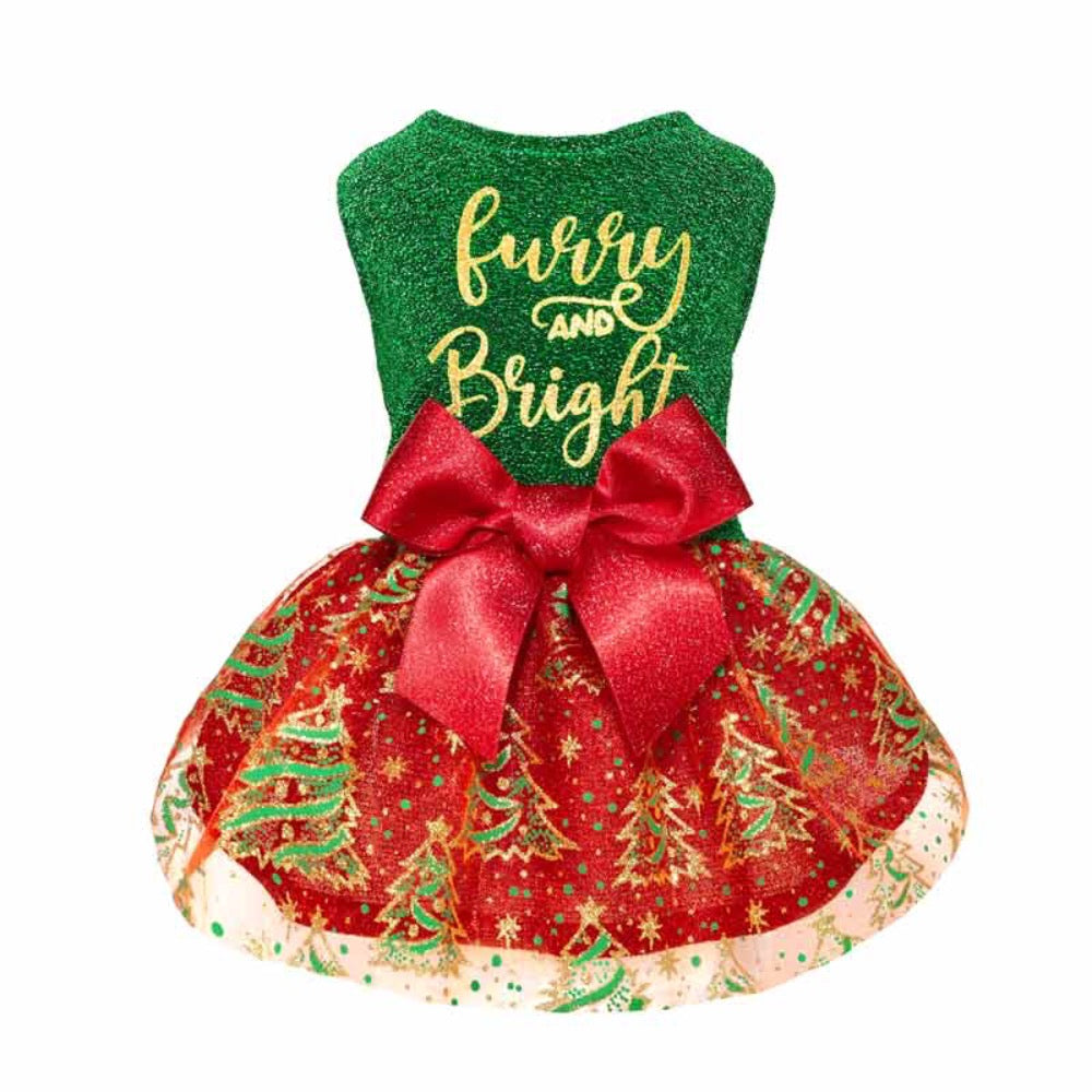 Fitwarm Furry and Bright Christmas Dress