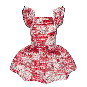 Fitwarm Halloween Spider Web Dress