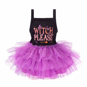 Fitwarm Witch Please Tutu Dress- Purple