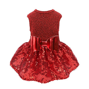 Fitwarm Crimson Sparkly Sequin Fancy Dress