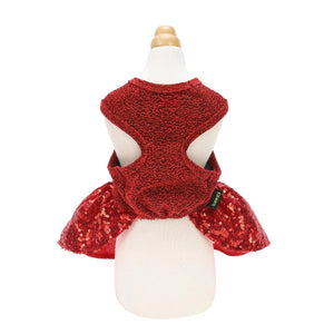 Fitwarm Crimson Sparkly Sequin Fancy Dress
