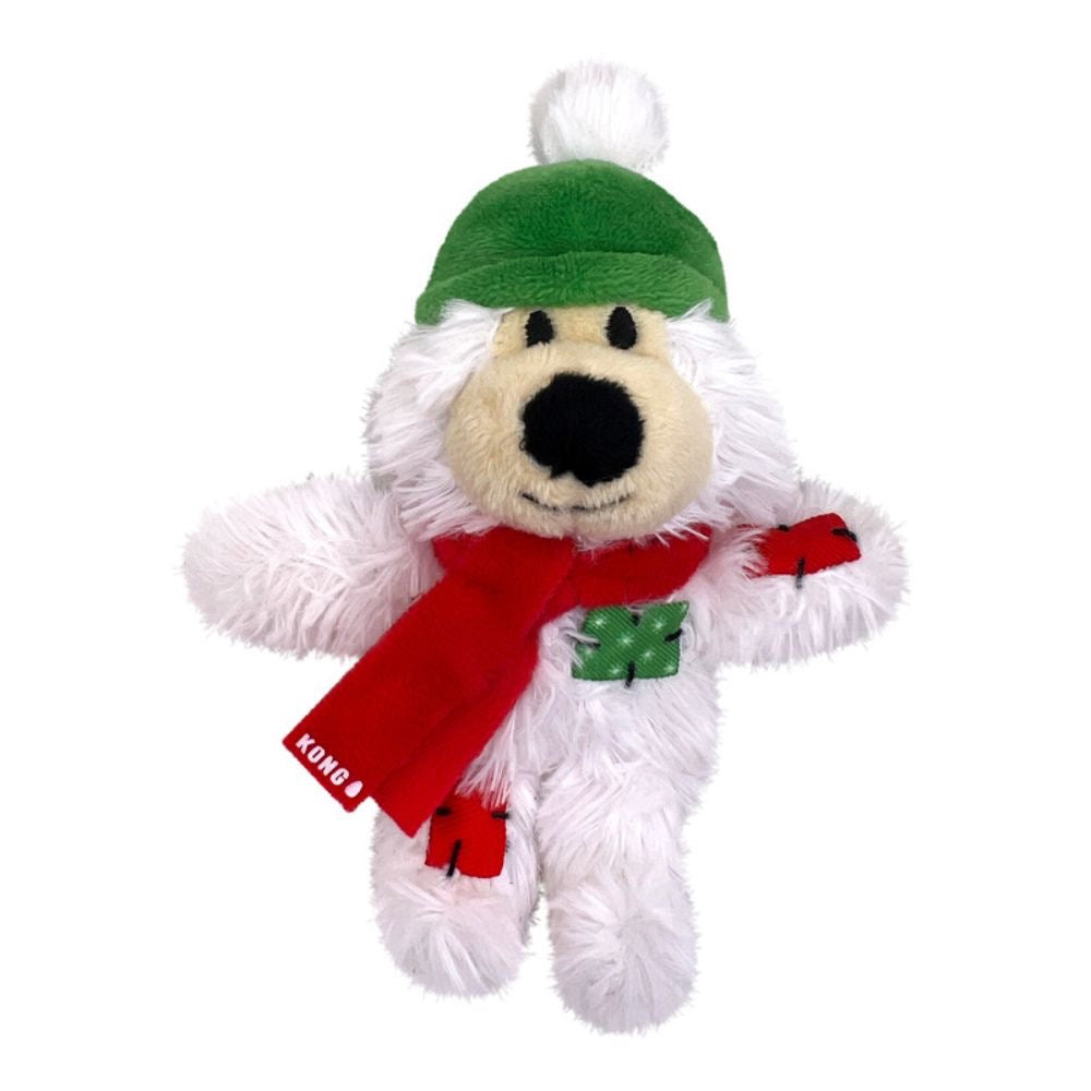 KONG Holiday Softies Bear Cat Toy