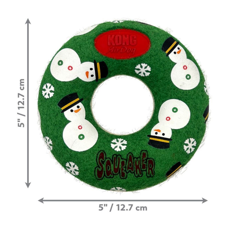 KONG Holiday AirDog® Squeaker Donut - Medium