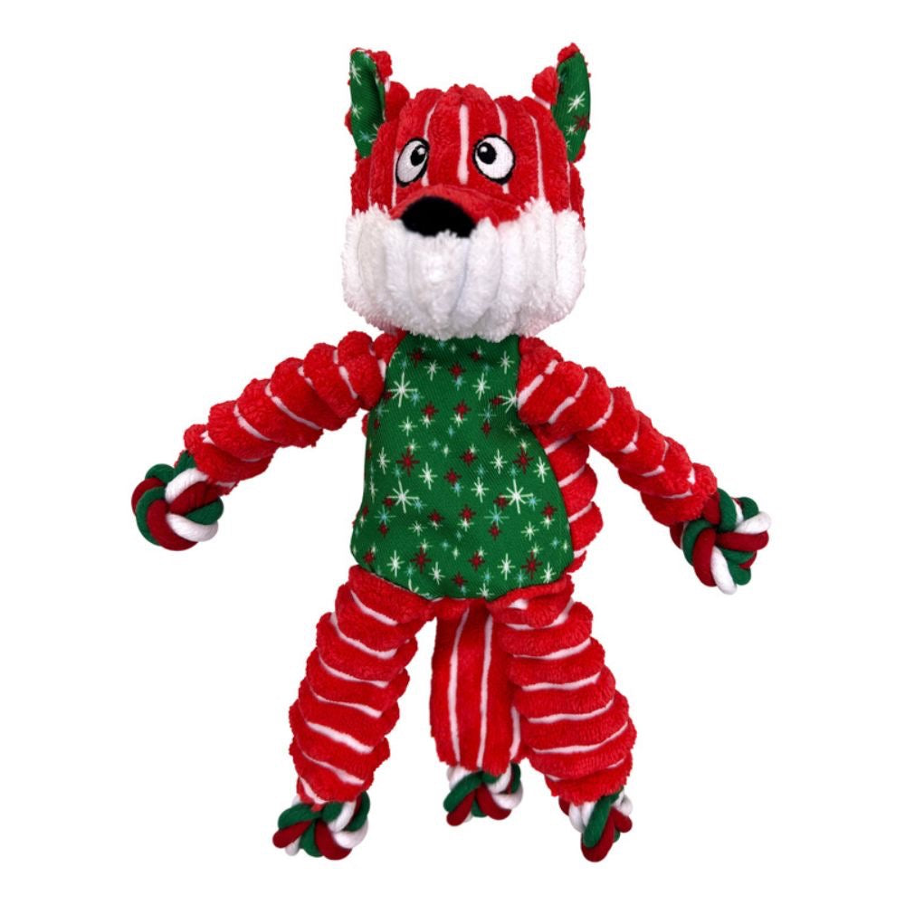 KONG Holiday Floppy Knots Fox - Small/Medium