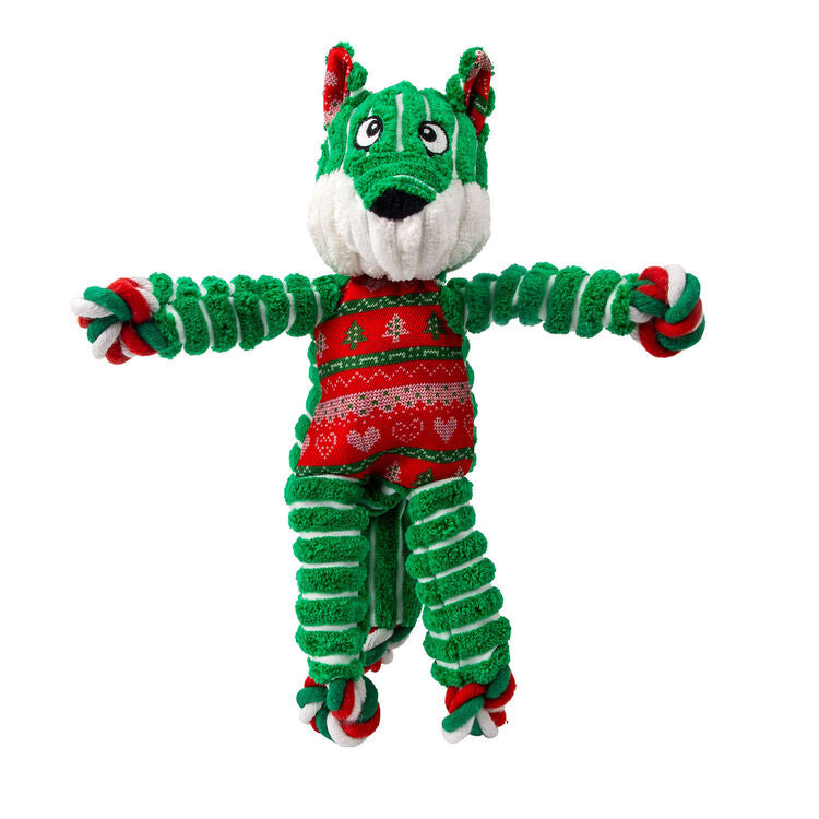 KONG Holiday Floppy Knots Fox - Small/Medium