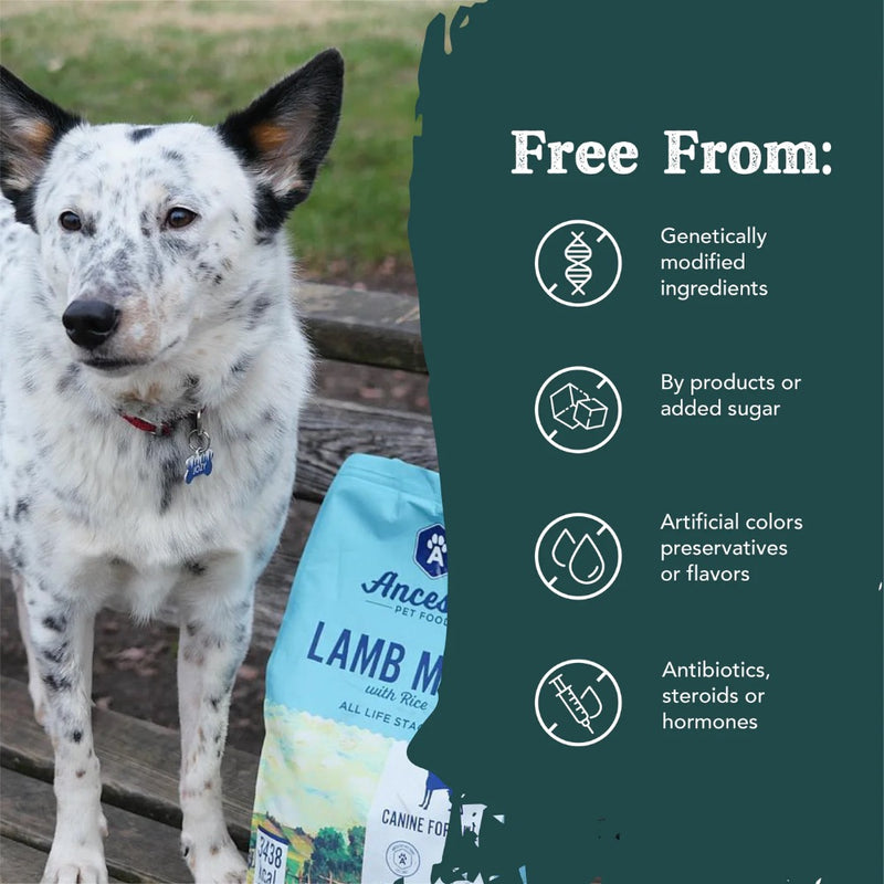 Ancestry LAMB MEAL WITH RICE Dog Chow - 30lbs