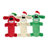 Multipet Loofa Santa Dog Toy Assorted Colours