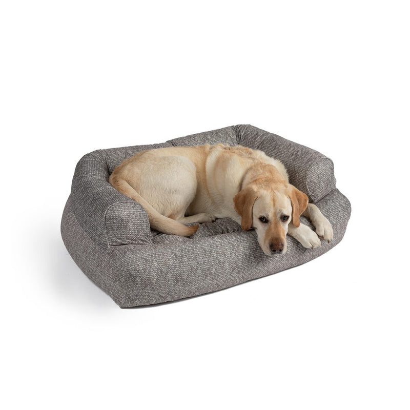 Snoozer Overstuffed Luxury Dog Sofa - Merlin Linen
