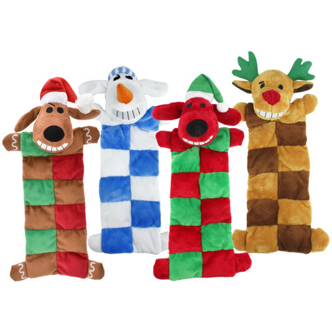 KONG Holiday SqueakAir® Balls with Gingerbread and Candy Cane Print - 6-pk