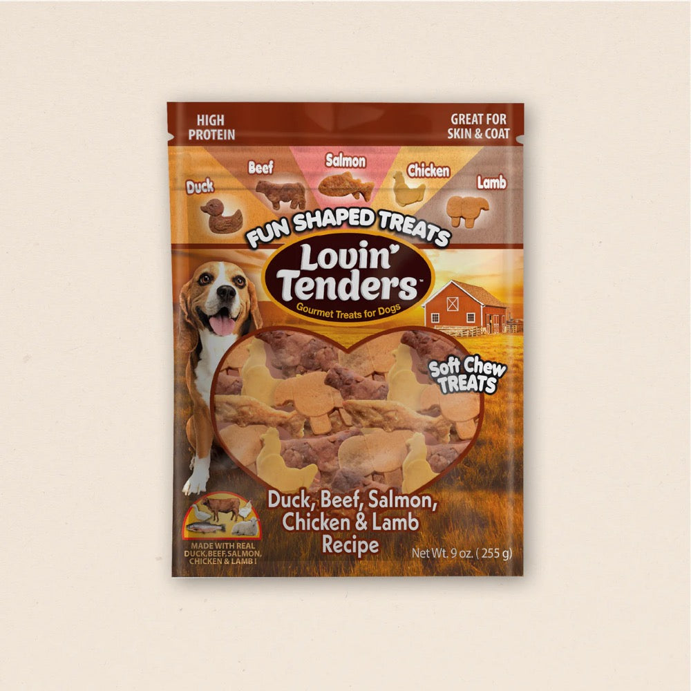 Lovin Tenders Animal Fun Shaped Treats Soft Chew, 9oz