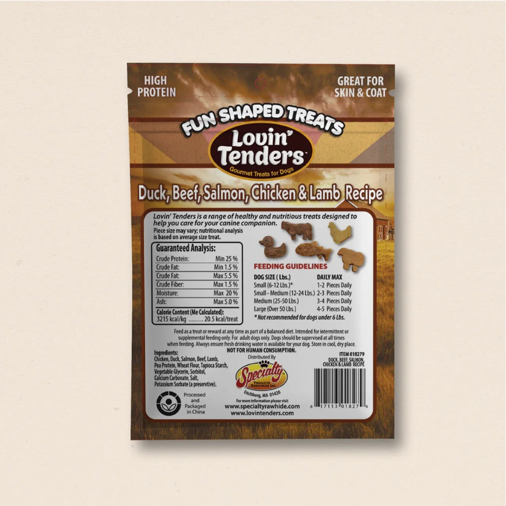 Lovin Tenders Animal Fun Shaped Treats Soft Chew, 9oz