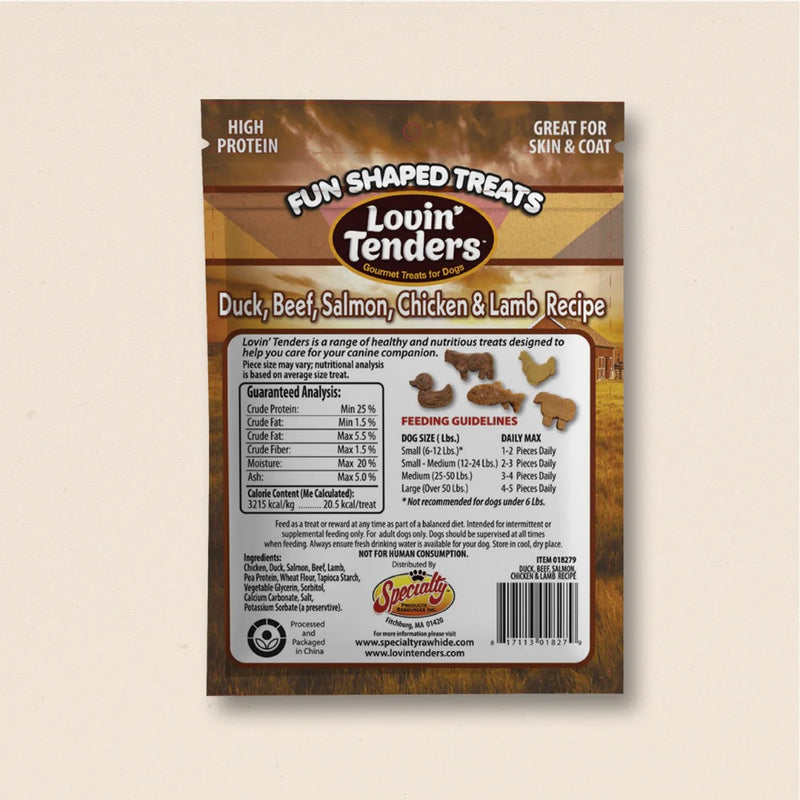 Lovin Tenders Animal Fun Shaped Treats Soft Chew, 9oz