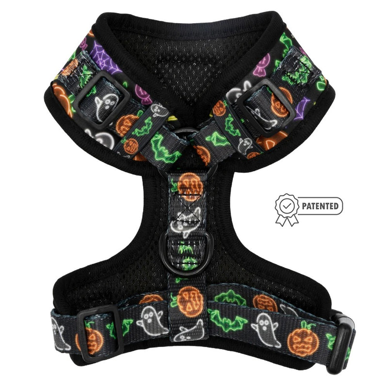 Sassy Woof Adjustable Harness- NEON FRIGHTS