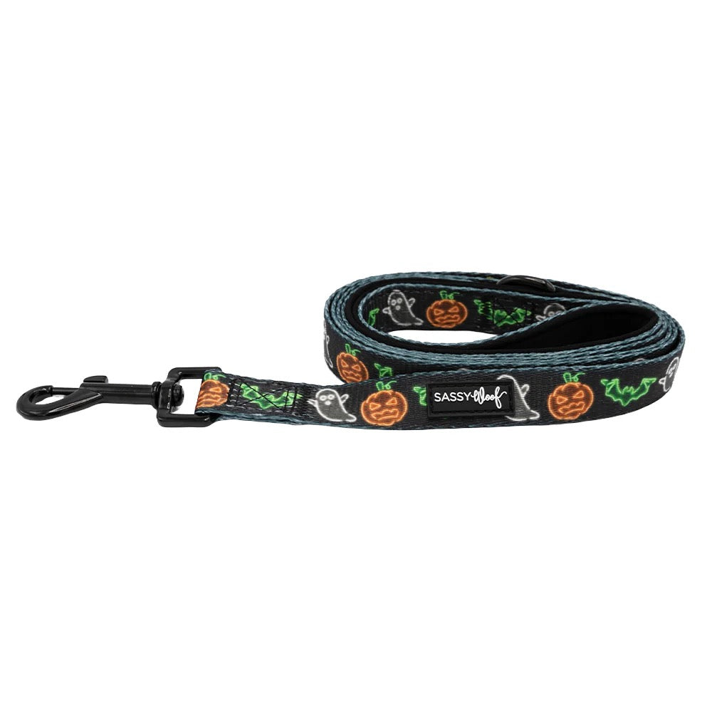 Sassy Woof DOG LEASH - NEON FRIGHTS