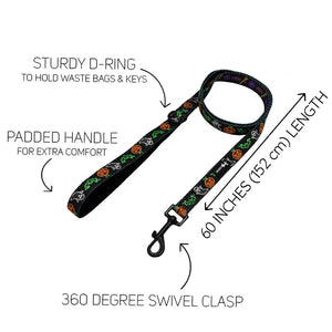 Sassy Woof DOG LEASH - NEON FRIGHTS