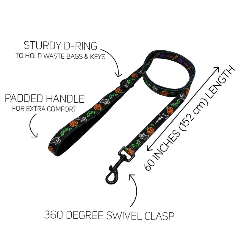 Sassy Woof DOG LEASH - NEON FRIGHTS