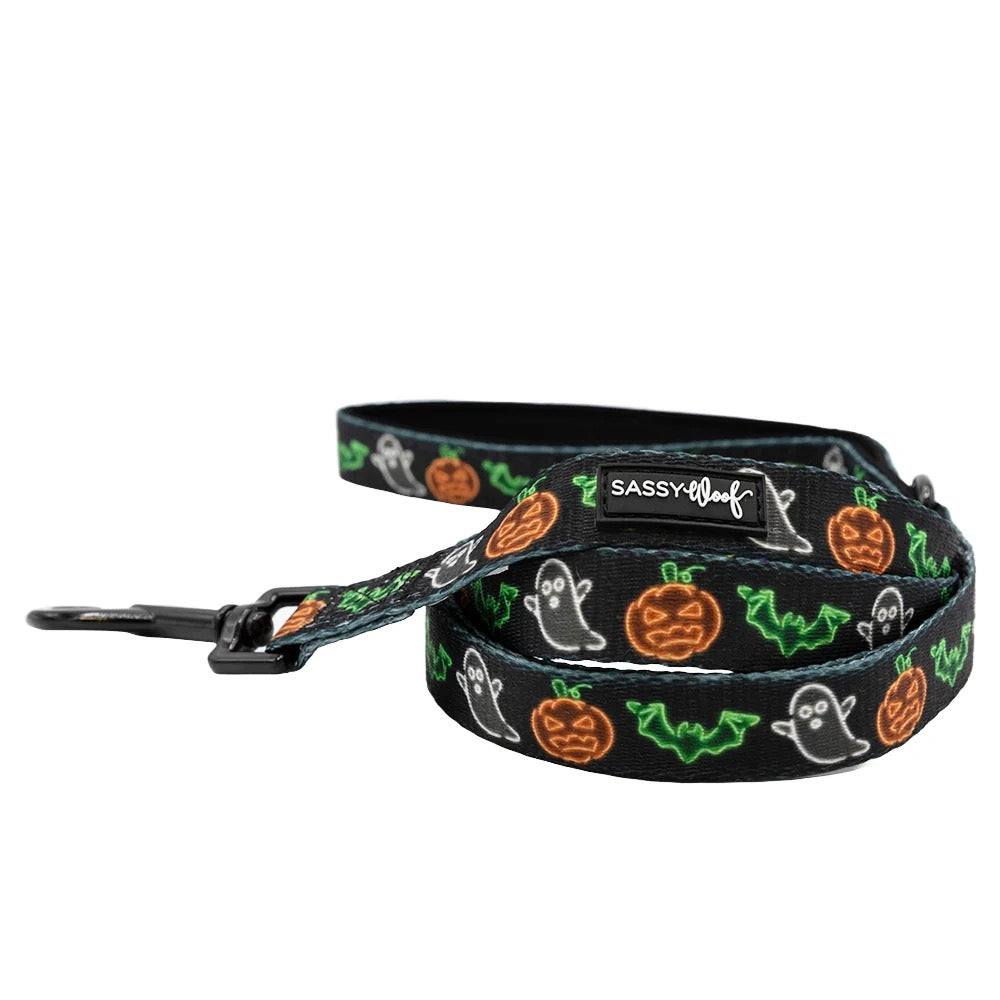 Sassy Woof DOG LEASH - NEON FRIGHTS