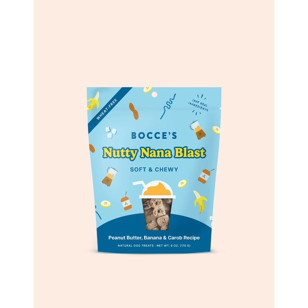 Bocce's Bakery Nutty Nana Blast Soft & Chewy Dog Treats 6oz