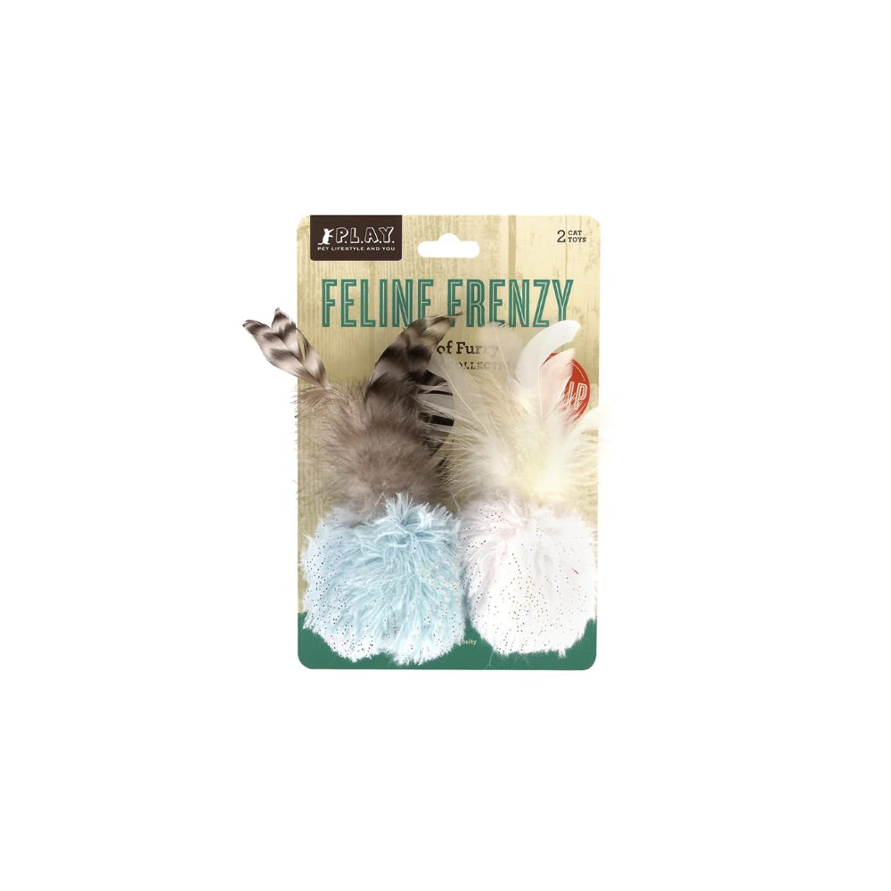 P.L.A.Y Feline Frenzy Collection Ball of Furry Cat Toy Paws and Whiskers