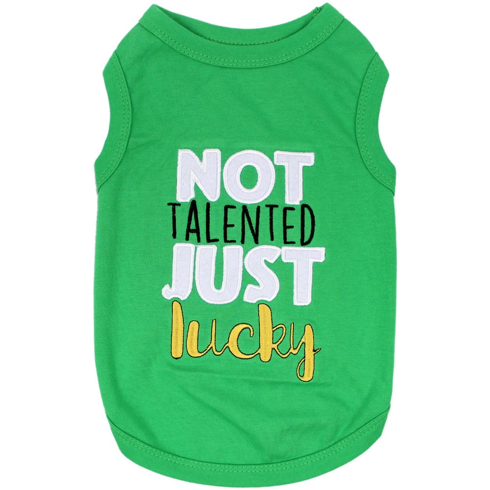 Parisian Pet Not Talented Just Lucky Tee