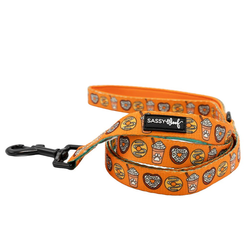 Sassy Woof DOG LEASH - PUPKIN DONUTS