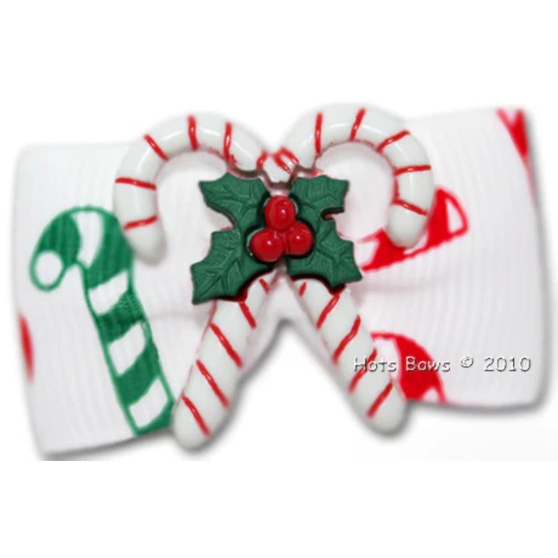 Hot Bows Peppermint Twist - No slip French Clip