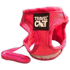 Travel Cat "The Purrfectly Pink" Iridescent Limited-Edition Harness & Leash Set