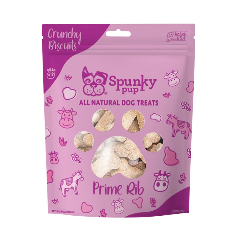 Spunky Pup All Natural Crunchy Biscuits - PRIME RIB
