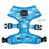 Sassy Woof REVERSIBLE HARNESS - MIGHT AS WHALE