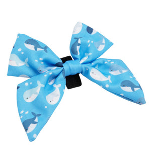 Sassy Woof DOG SAILOR BOW - MIGHT AS WHALE
