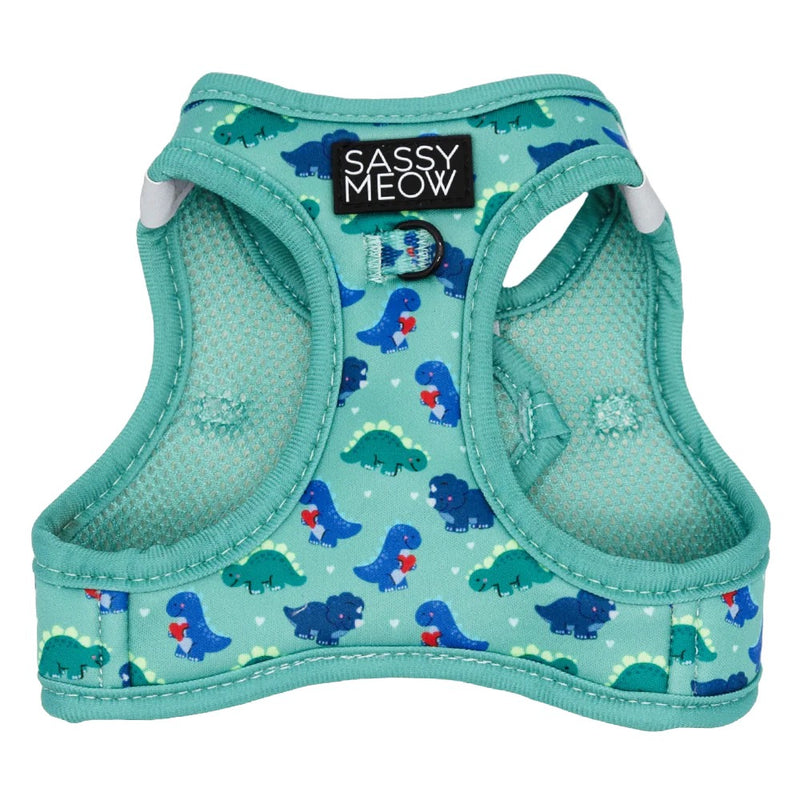 Sassy Meow CAT STEP-IN HARNESS - DINO DARLING