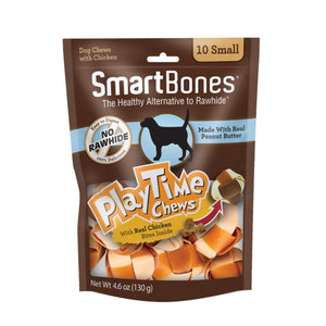 Smart Bones PlayTime Chews Peanut Butter - Small