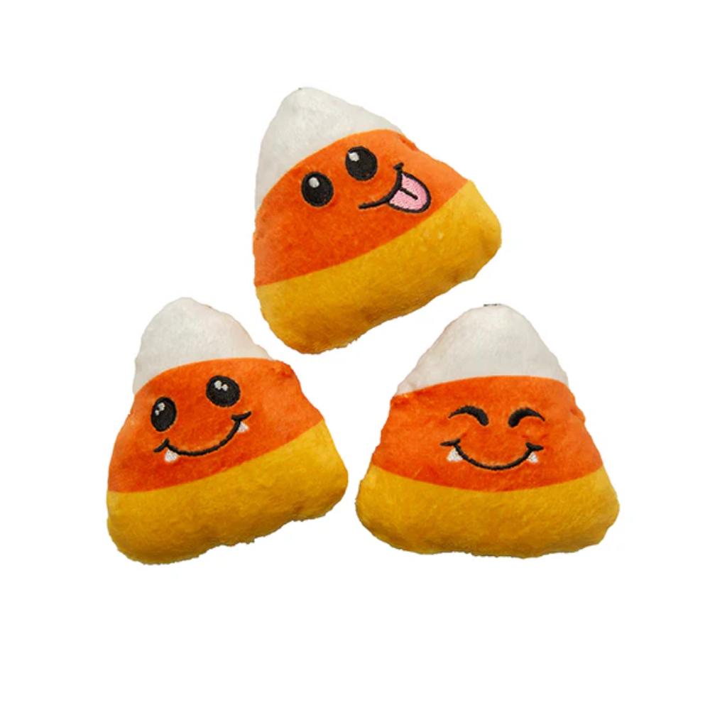 SnugArooz Candy Corn Plush Dog Toy 3 Pack